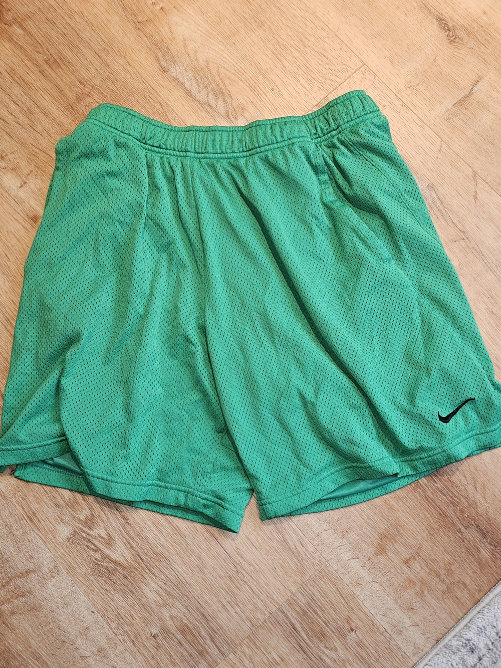 Nike Dri-FIT Mesh Shorts Mens L Green 890811-328 Basketball Training Gym Shorts